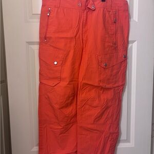Ralph Lauren Active Vibrant Orange crop pants